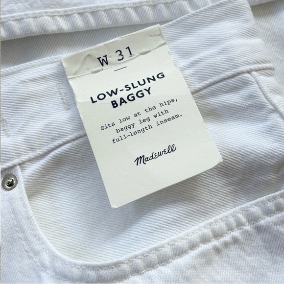 NWT Madewell Low-Slung Baggy Jeans
White Size 31 - Picture 5 of 12
